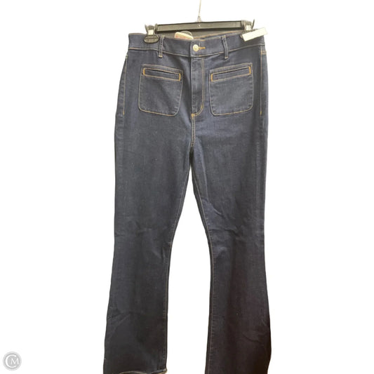 Jeans Flared By Loft In Blue Denim, Size: 6