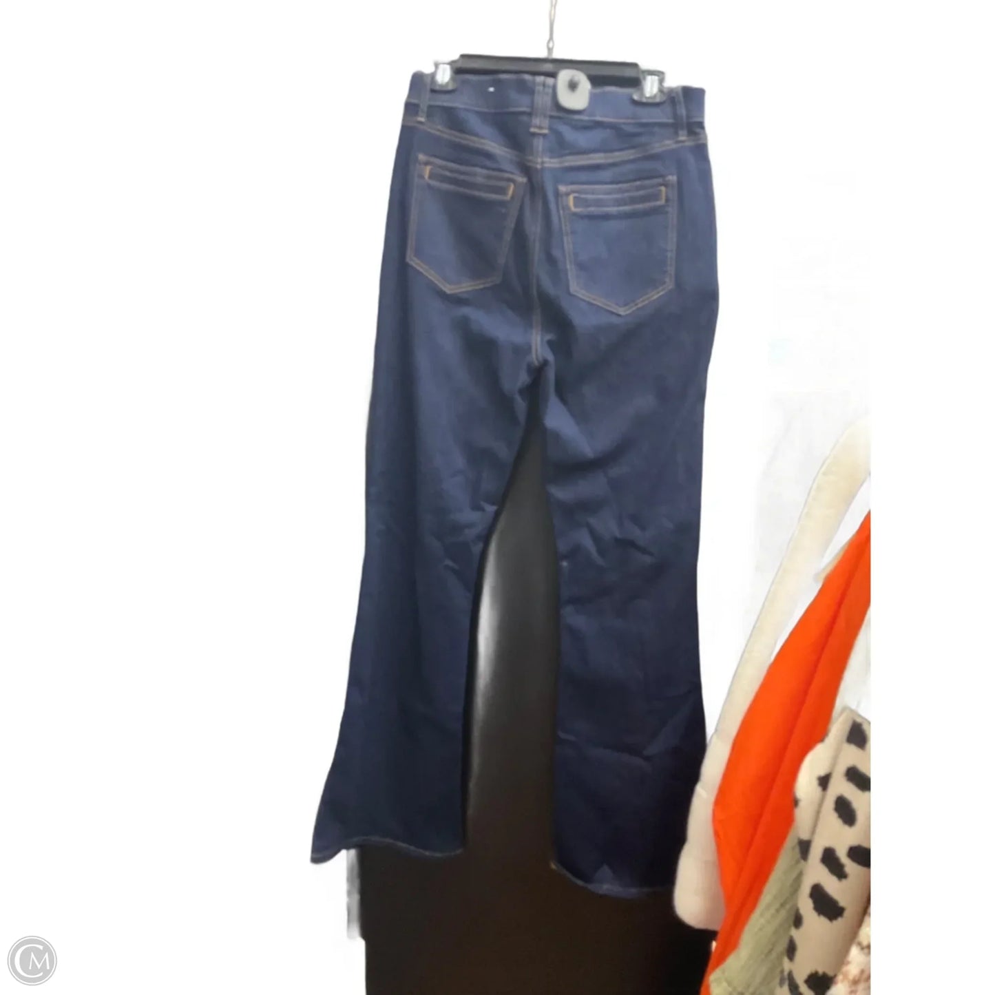 Jeans Flared By Loft In Blue Denim, Size: 6