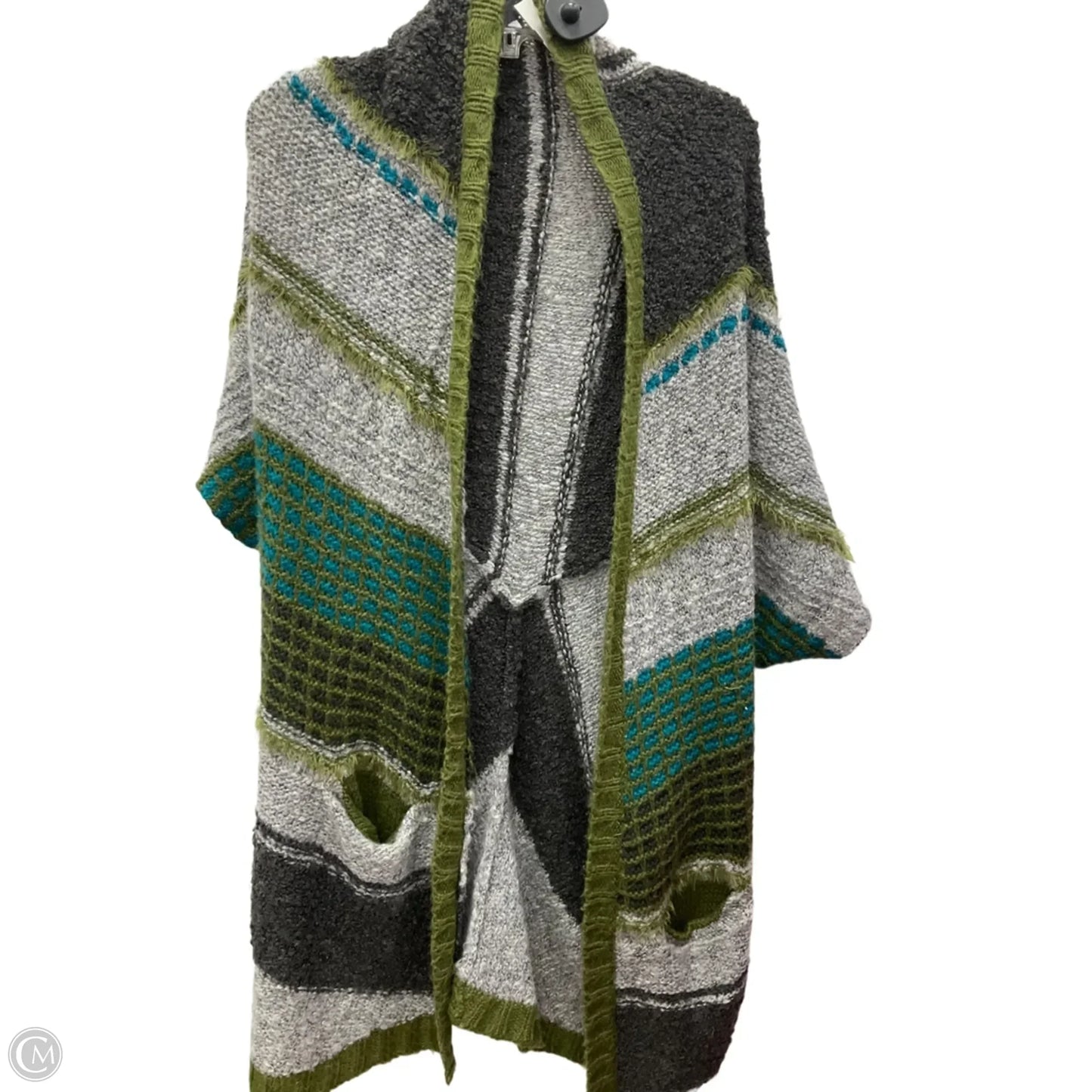 Poncho By Echo In Blue & Green, Size: S
