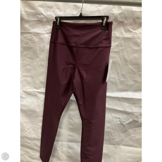 Athletic Leggings By Athleta In Maroon, Size: M