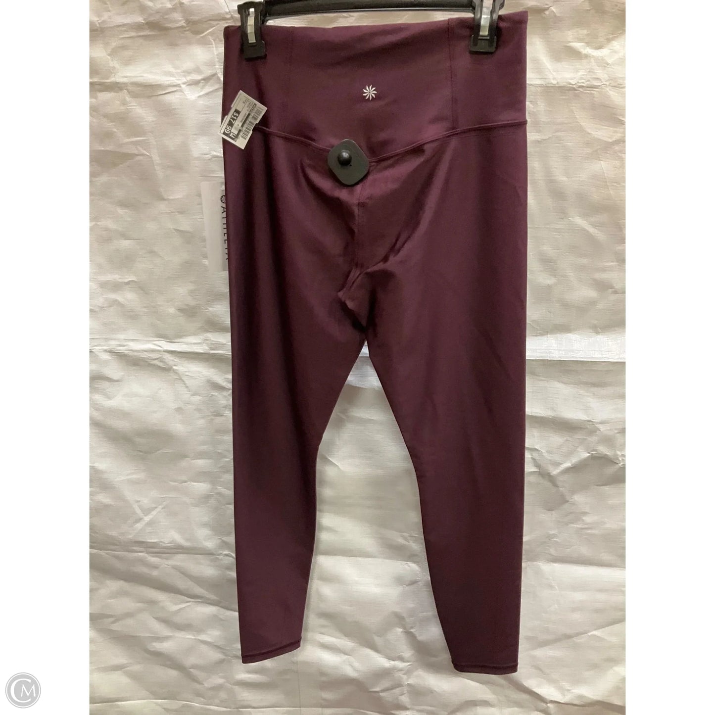 Athletic Leggings By Athleta In Maroon, Size: M