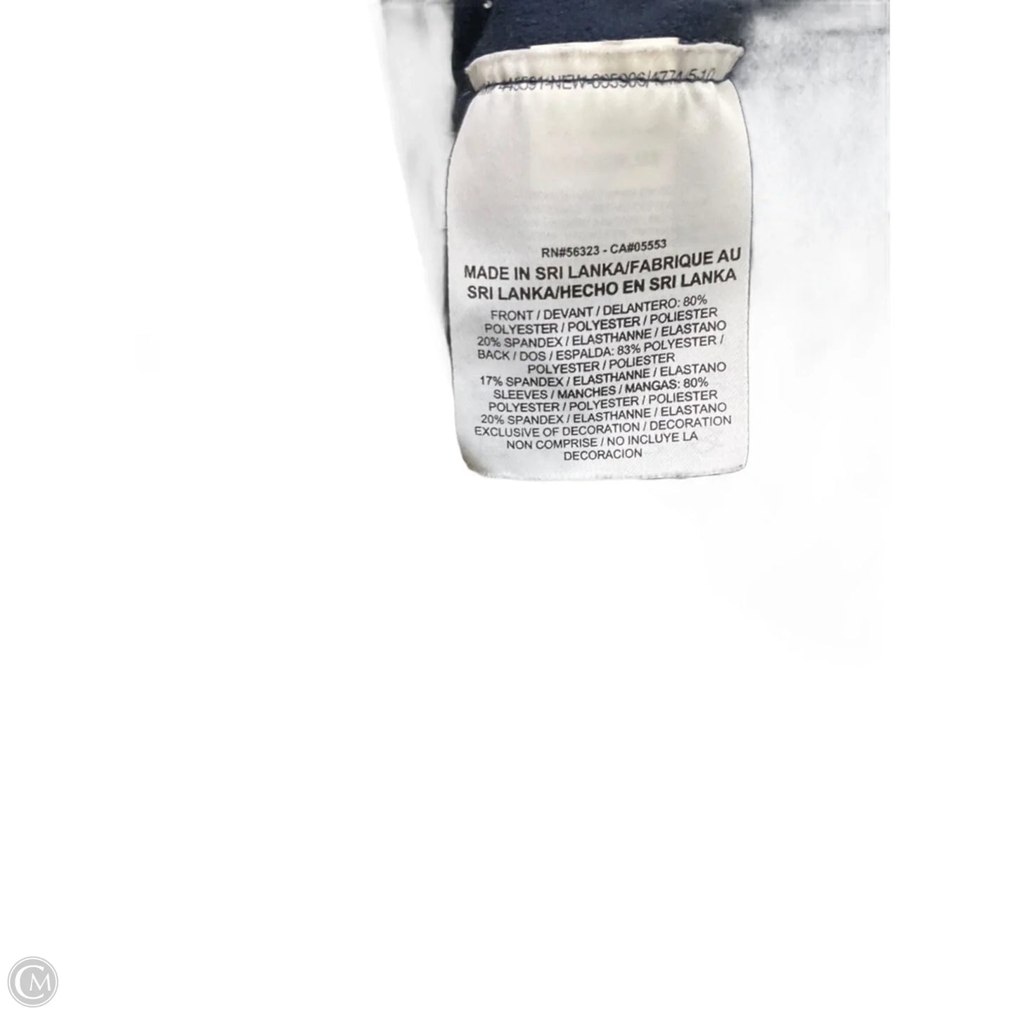 Athletic Top Long Sleeve Collar By Nike Apparel In Blue, Size: M