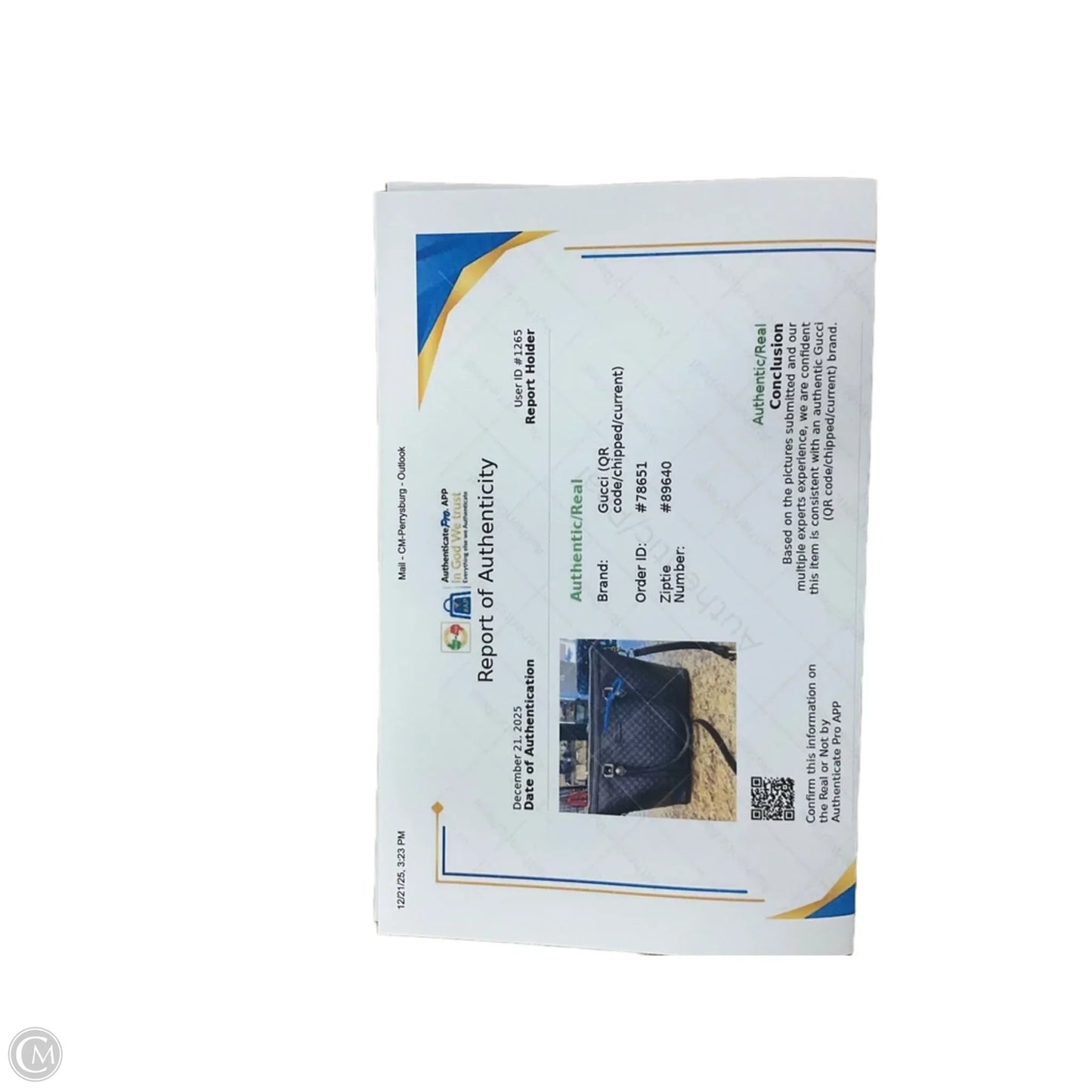 Crossbody Luxury Designer By Gucci, Size: Medium