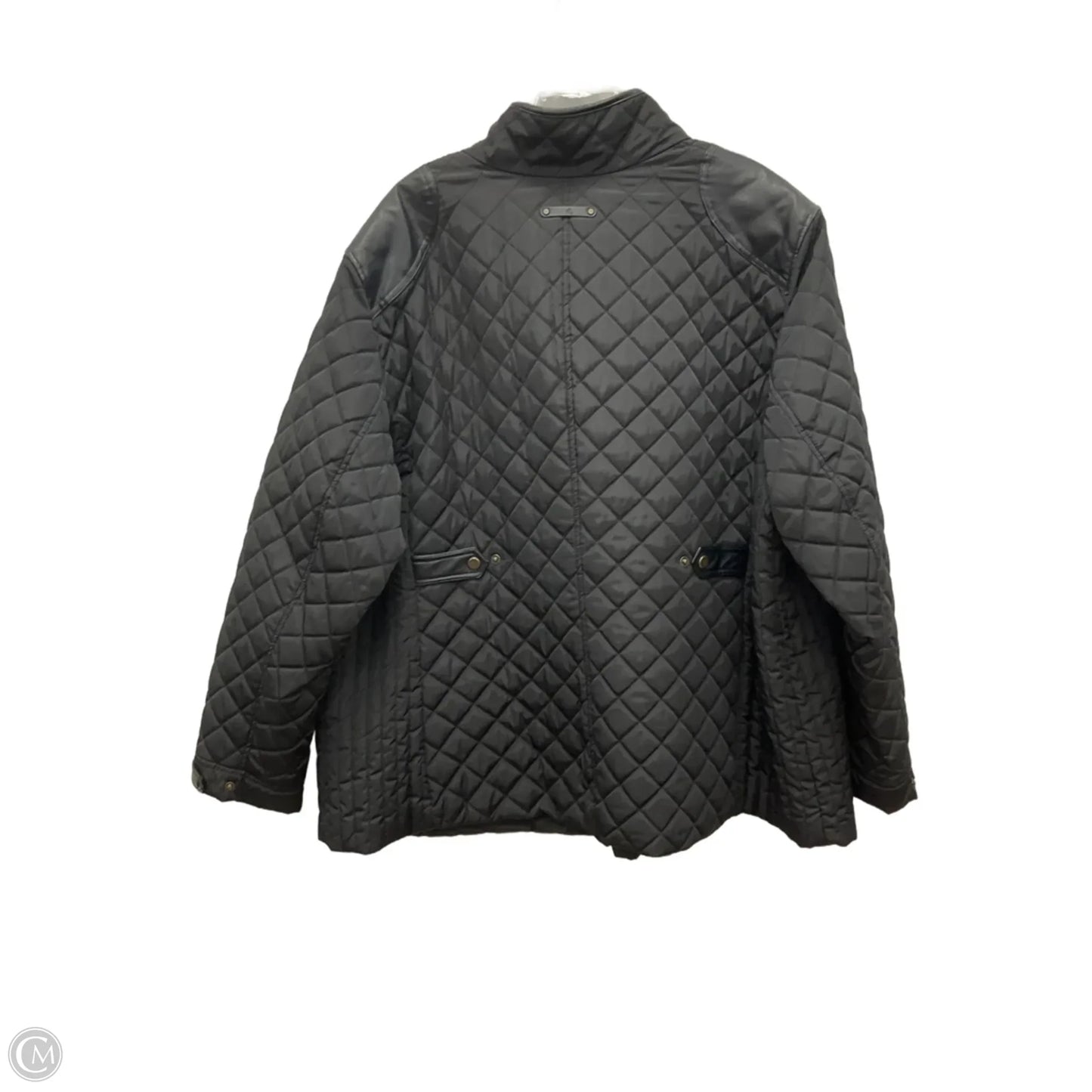 Jacket Puffer & Quilted By Lauren By Ralph Lauren In Black, Size: 3x
