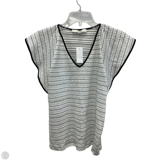 Top Sleeveless By Loft In Striped Pattern, Size: M