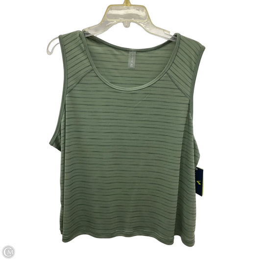 Athletic Tank Top By Clothes Mentor In Green, Size: 2x