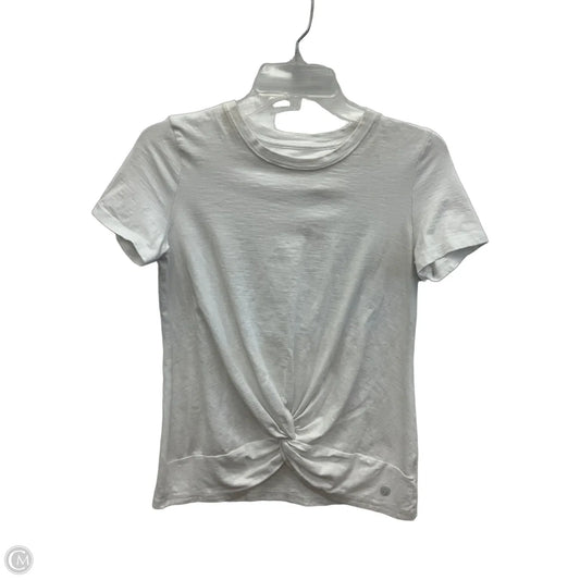 Top Short Sleeve By Talbots In White, Size: Xs
