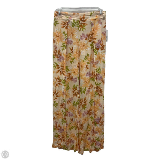 Pants Wide Leg By Billabong In Floral Print, Size: M