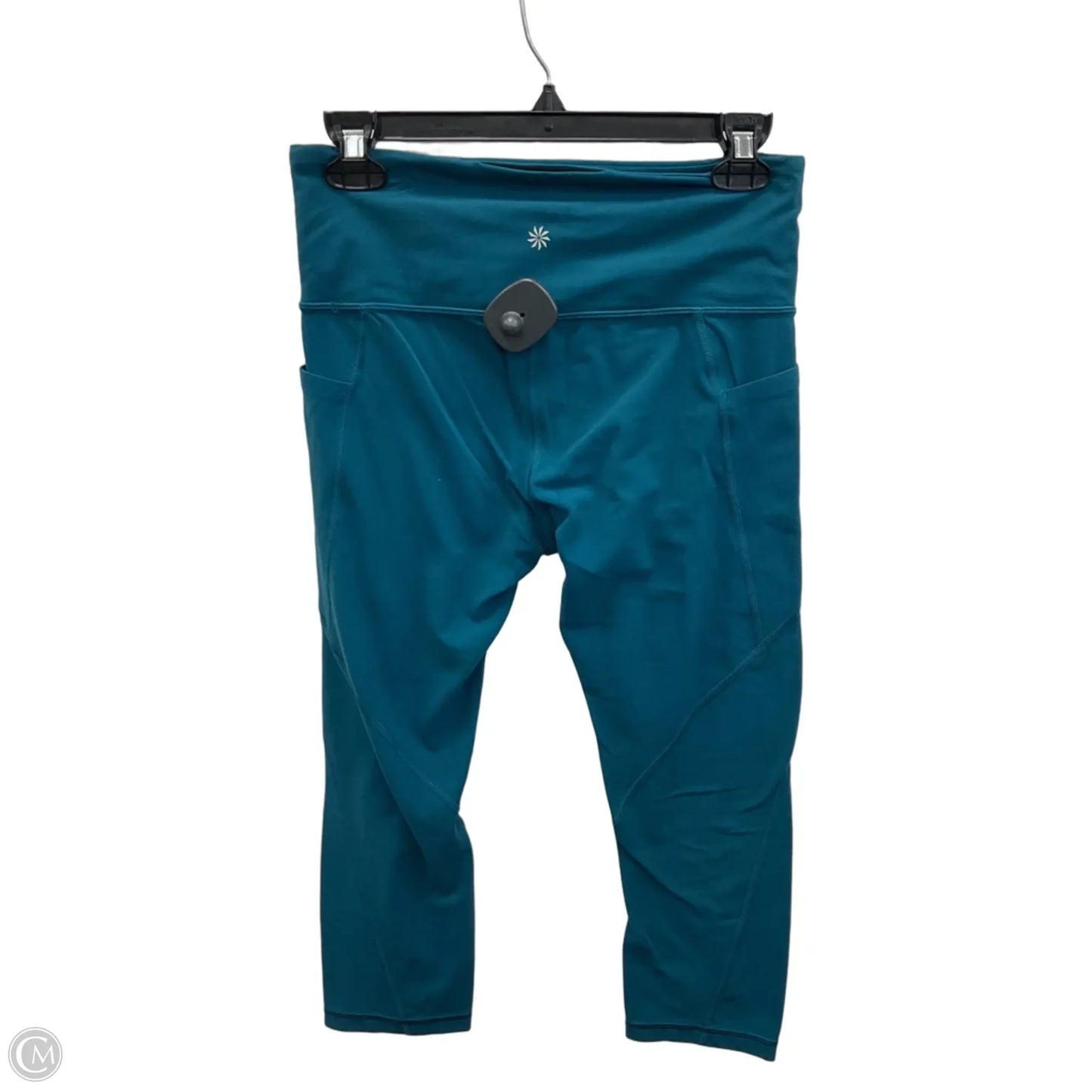 Athletic Leggings Capris By Athleta In Teal, Size: M