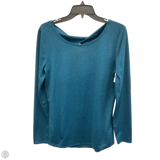 Athletic Top Long Sleeve Crewneck By Athleta In Teal, Size: M