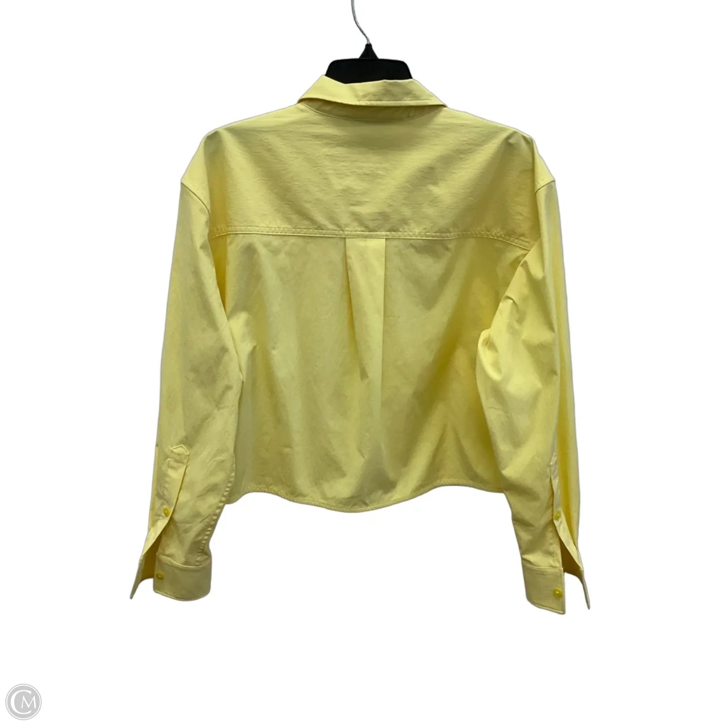 Blouse Long Sleeve By Athleta In Yellow, Size: M