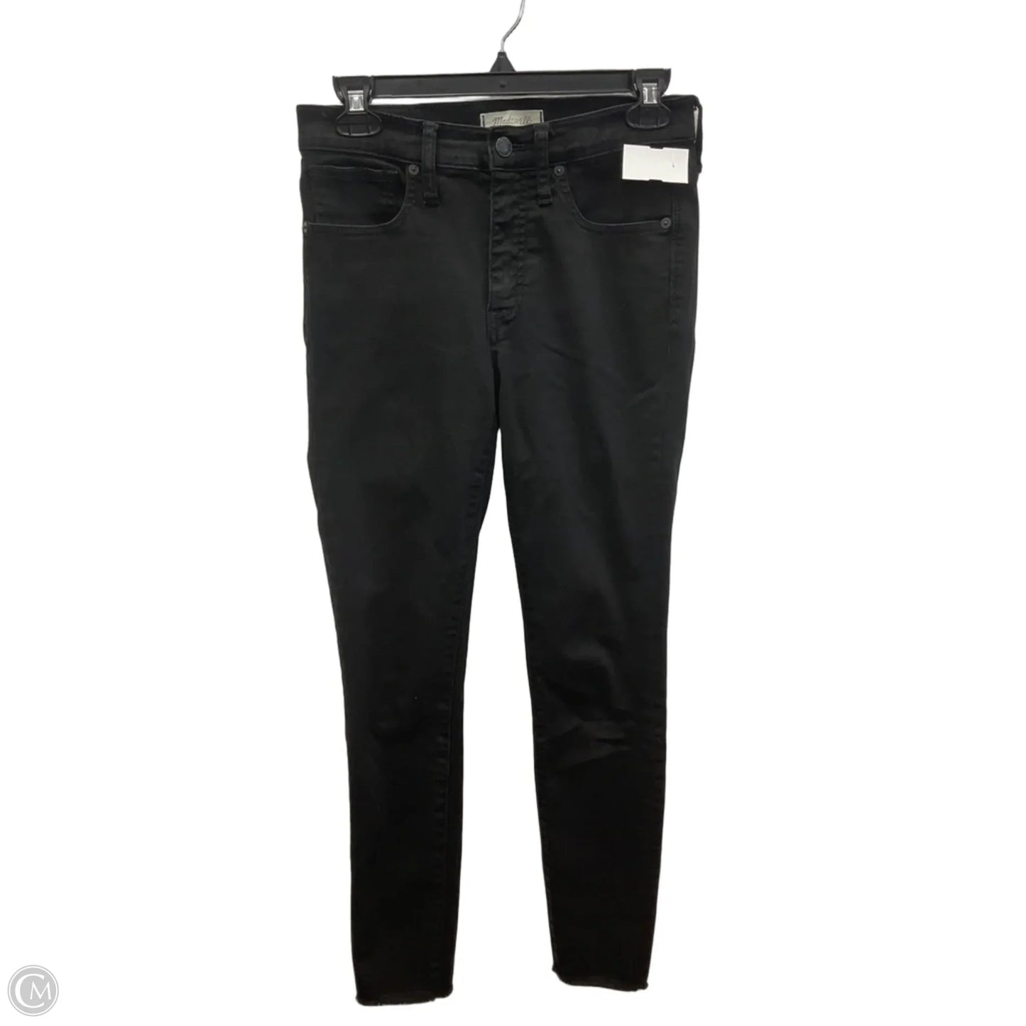 Jeans Skinny By Madewell In Black Denim, Size: 4