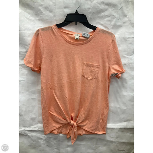 Top Short Sleeve By J. Crew In Orange, Size: S