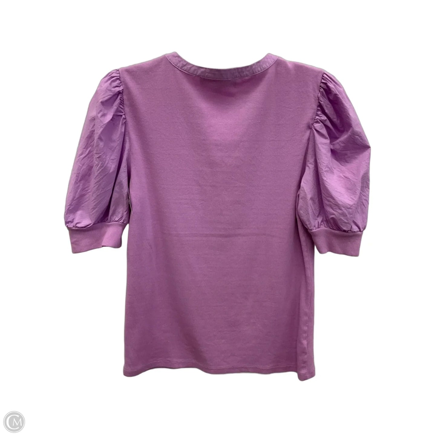 Top Short Sleeve By Loft In Purple, Size: M