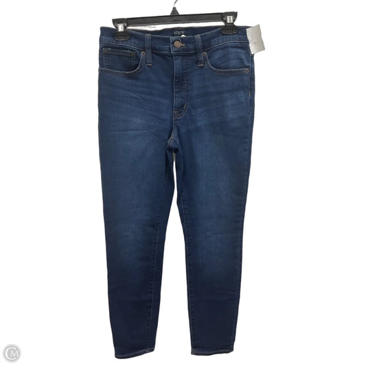 Jeans Skinny By J. Crew In Blue Denim, Size: 6