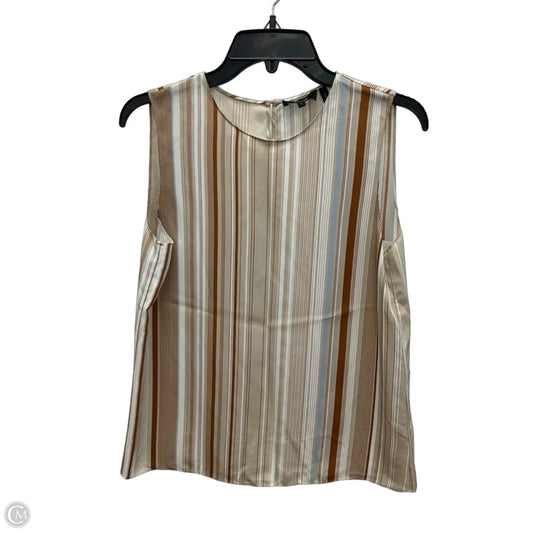 Top Sleeveless By Theory In Striped Pattern, Size: S
