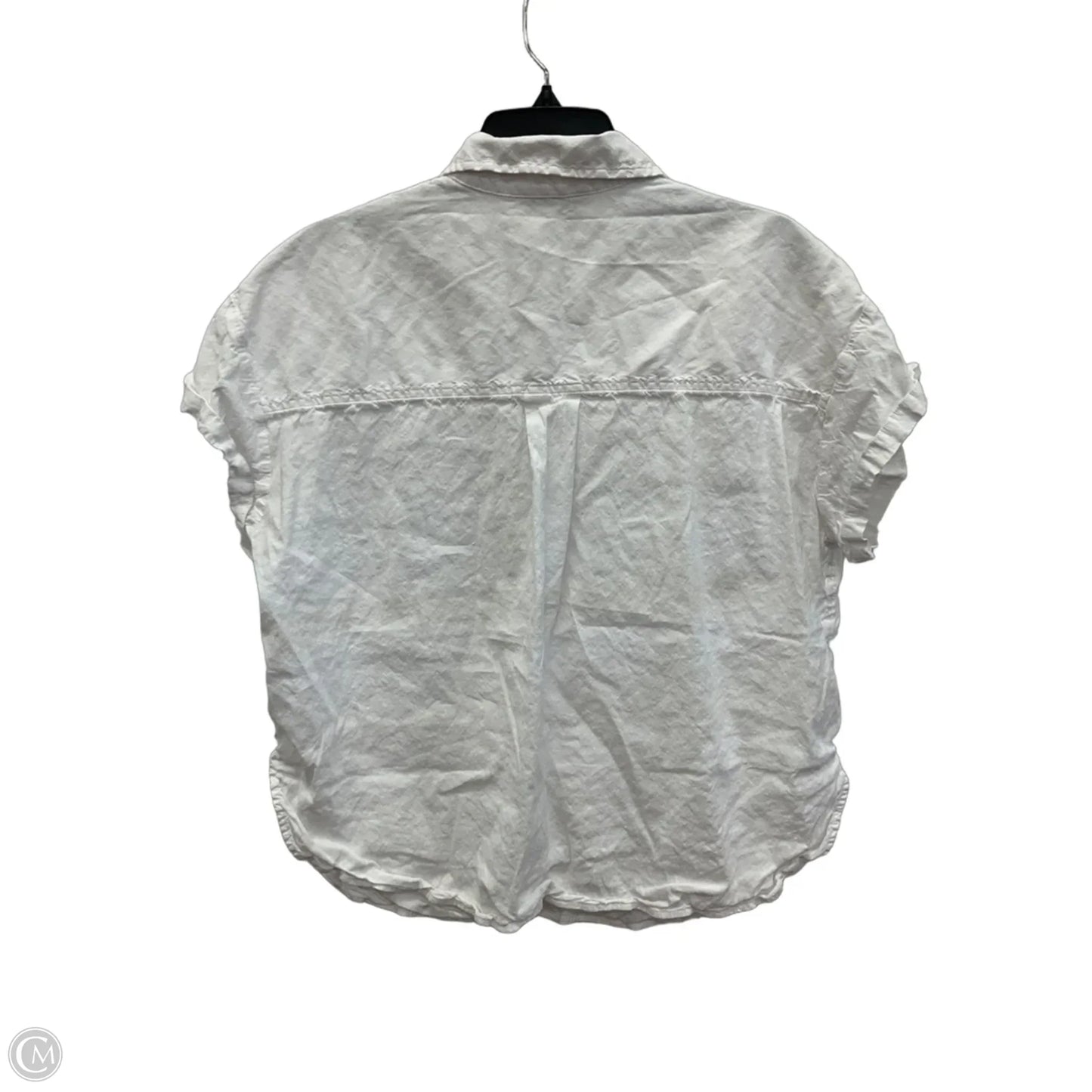 Blouse Short Sleeve By Athleta In White, Size: S