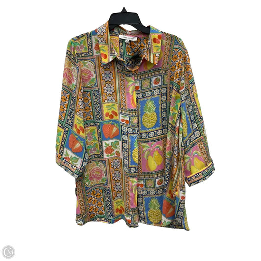 Blouse Short Sleeve By Rose And Olive In Multi-colored, Size: 1x
