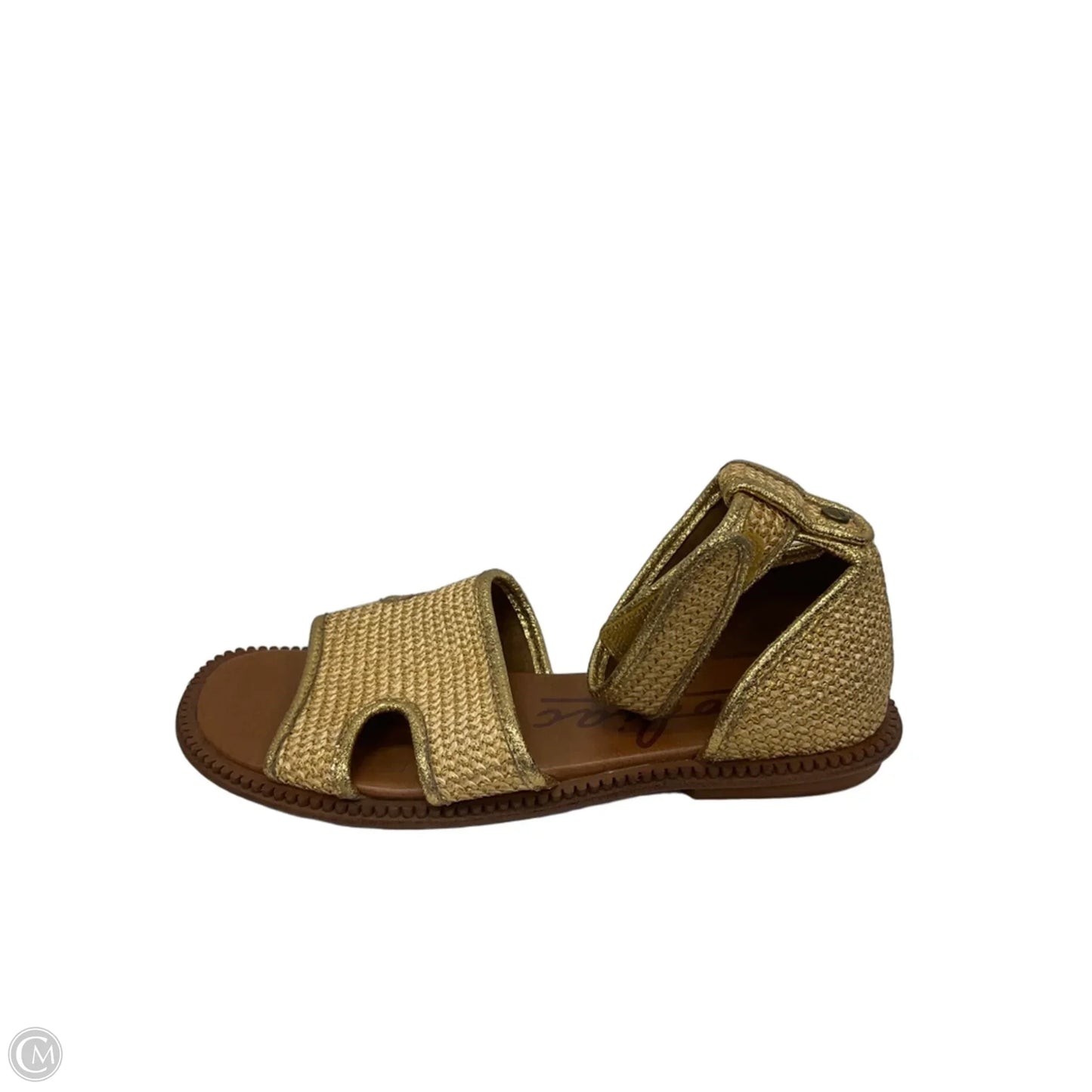 Sandals Flats By Zodiac In Gold, Size: 8.5