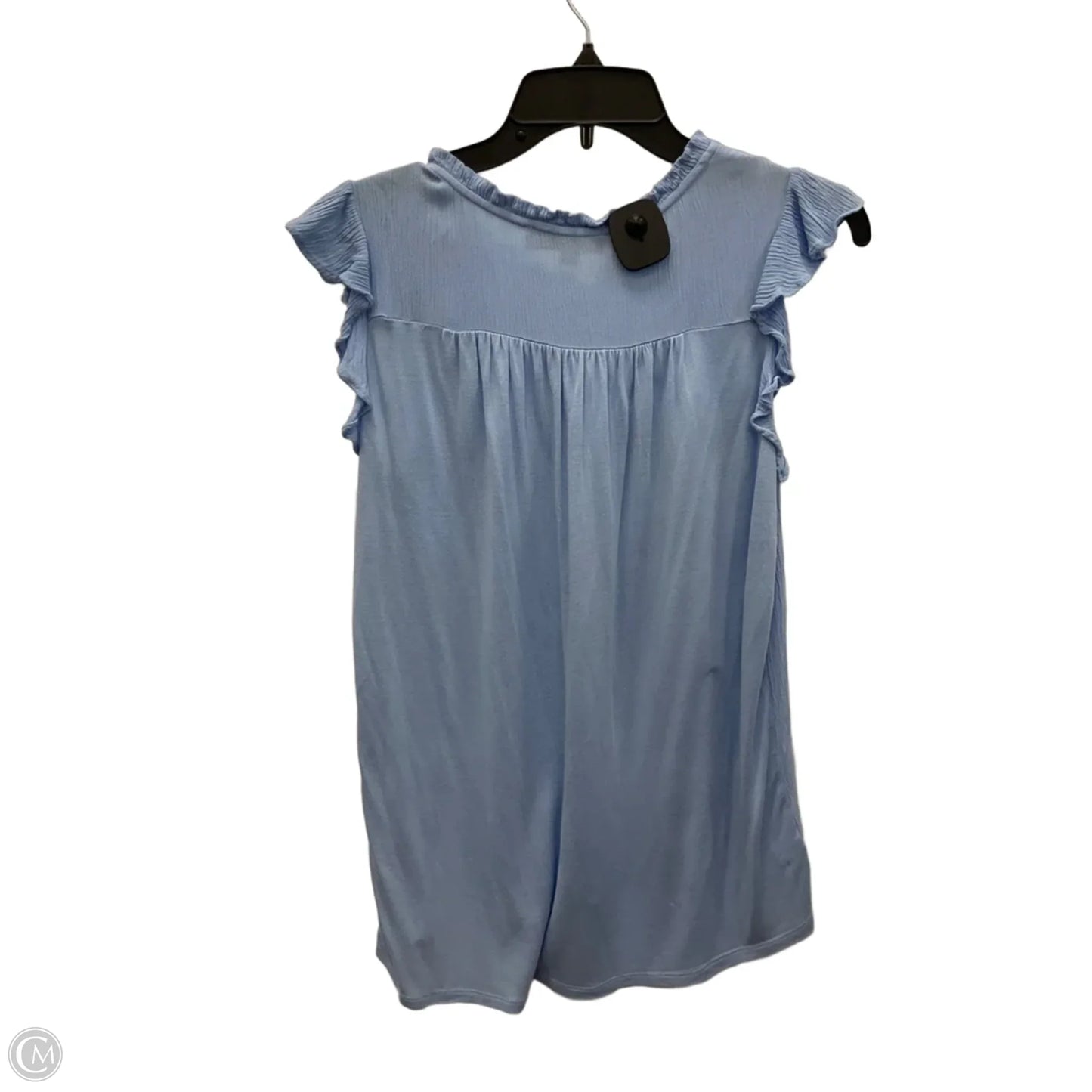 Top Short Sleeve By Loft In Blue, Size: S