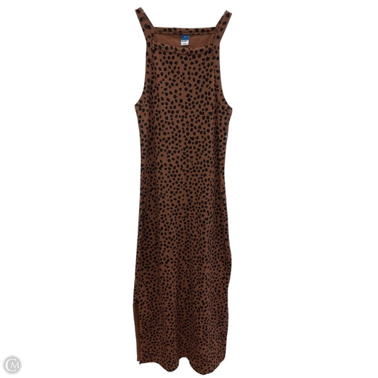 Dress Casual Maxi By Old Navy In Leopard Print, Size: S