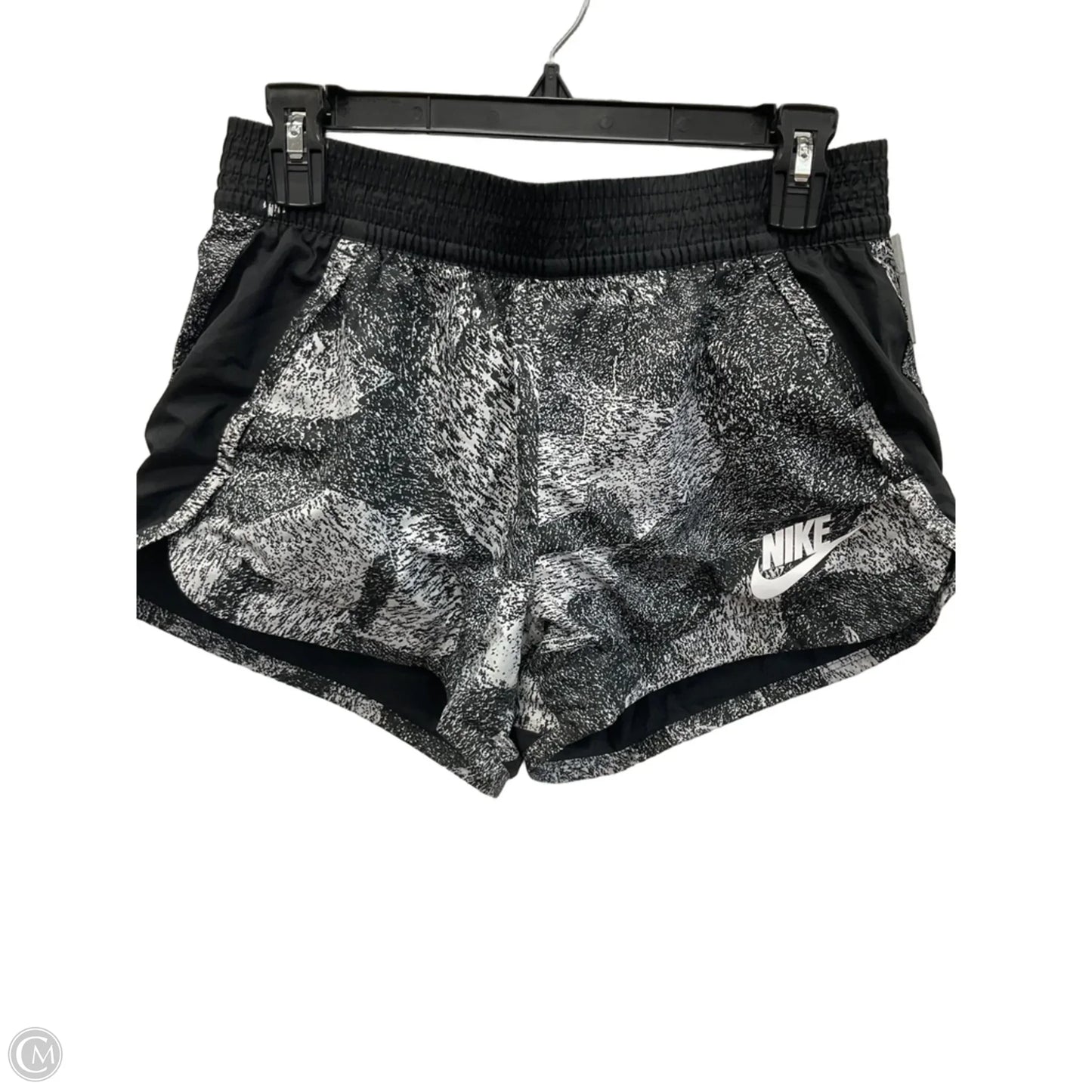 Athletic Shorts By Nike Apparel In Black & White, Size: S