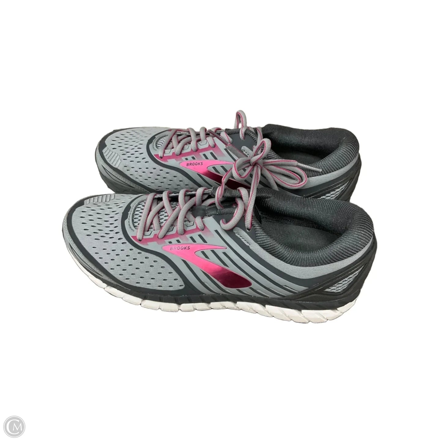 Shoes Athletic By Brooks In Grey & Pink, Size: 11