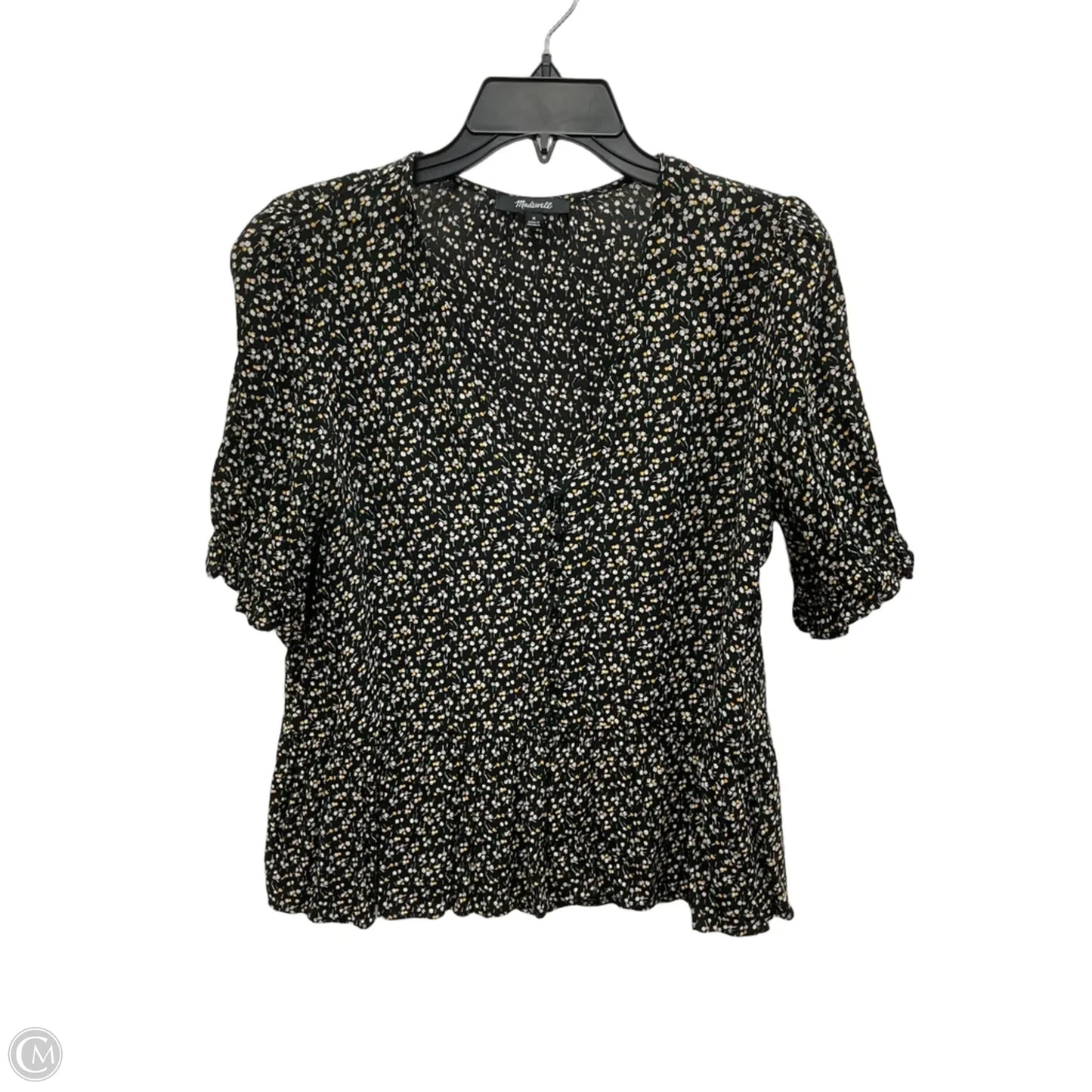 Top Short Sleeve By Madewell In Black, Size: M