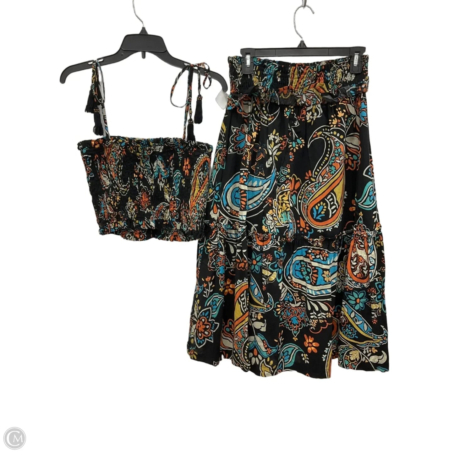 Skirt Set 2pc By Pinch In Black, Size: L