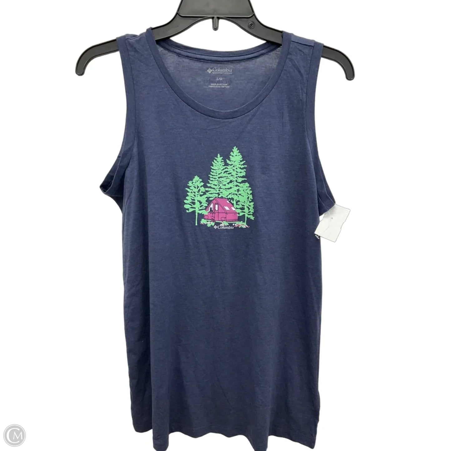 Athletic Tank Top By Columbia In Blue, Size: L