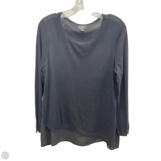 Top Long Sleeve By Worthington In Black, Size: Mp