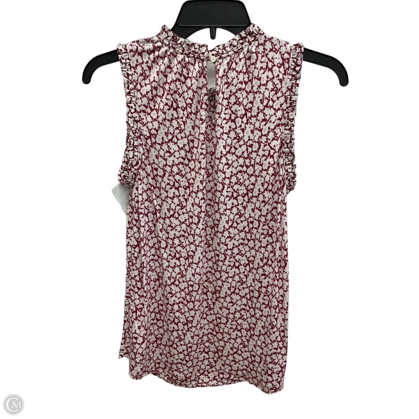 Top Sleeveless By Loft In Maroon, Size: Xsp