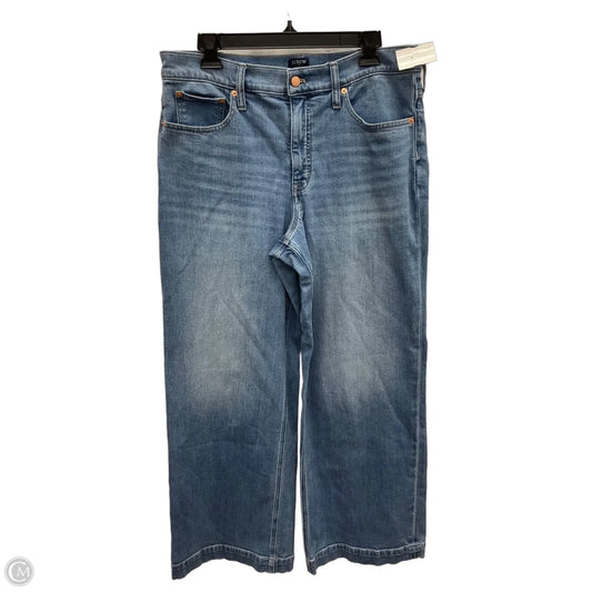 Jeans Wide Leg By J. Crew In Blue Denim, Size: 8