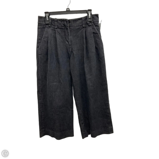 Jeans Cropped By Dkny In Black Denim, Size: 8