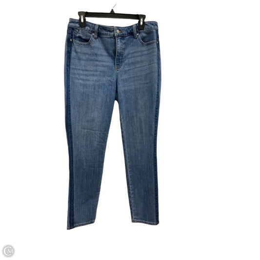 Jeans Straight By Talbots In Blue Denim, Size: 10