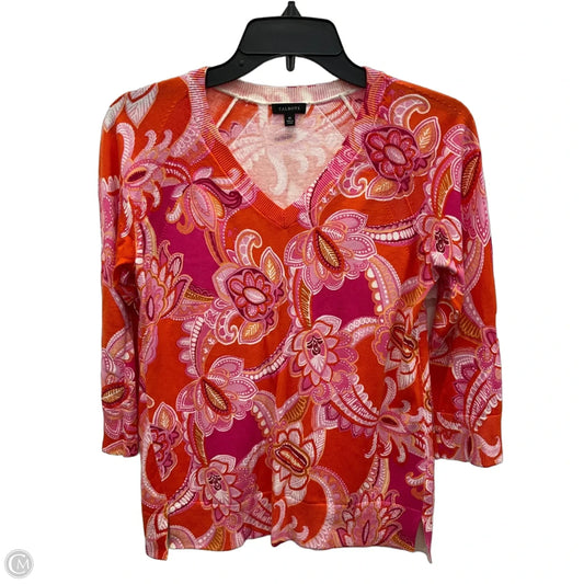 Top 3/4 Sleeve By Talbots In Pink, Size: Xs