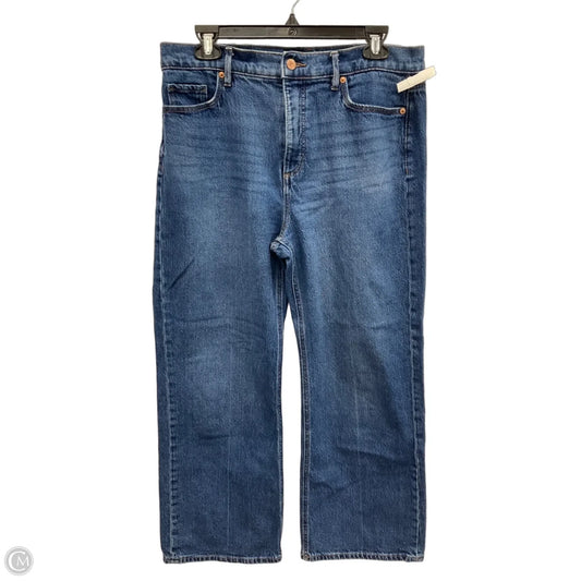 Jeans Wide Leg By Loft In Blue Denim, Size: 10
