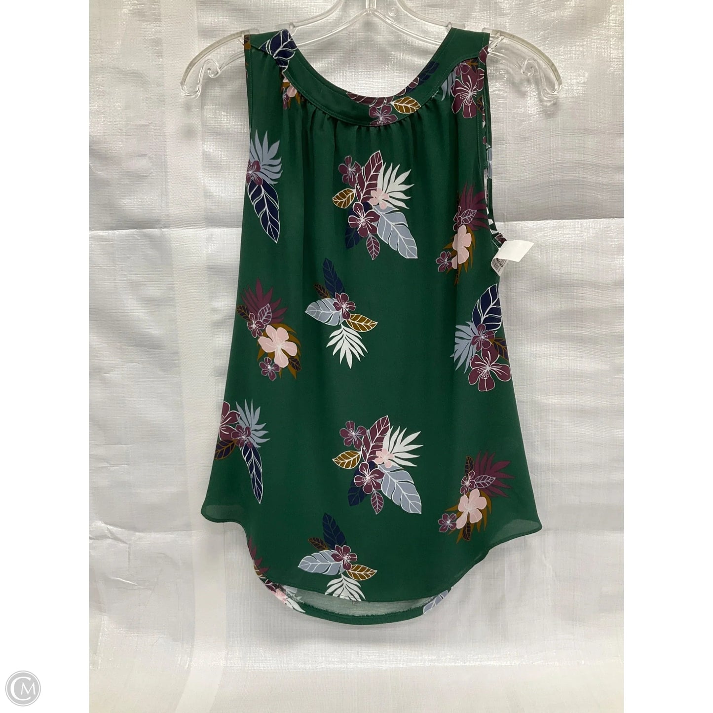 Top Sleeveless By Loft In Emerald, Size: Xs