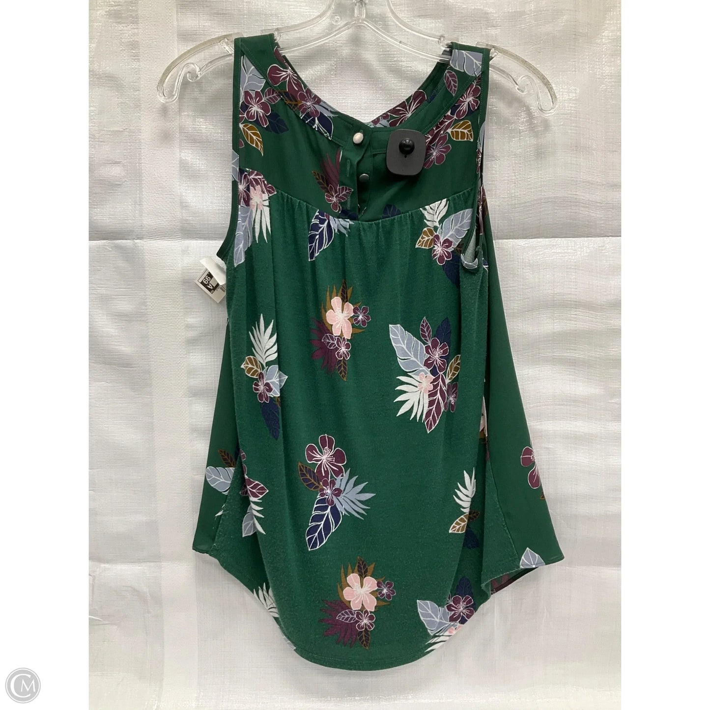 Top Sleeveless By Loft In Emerald, Size: Xs
