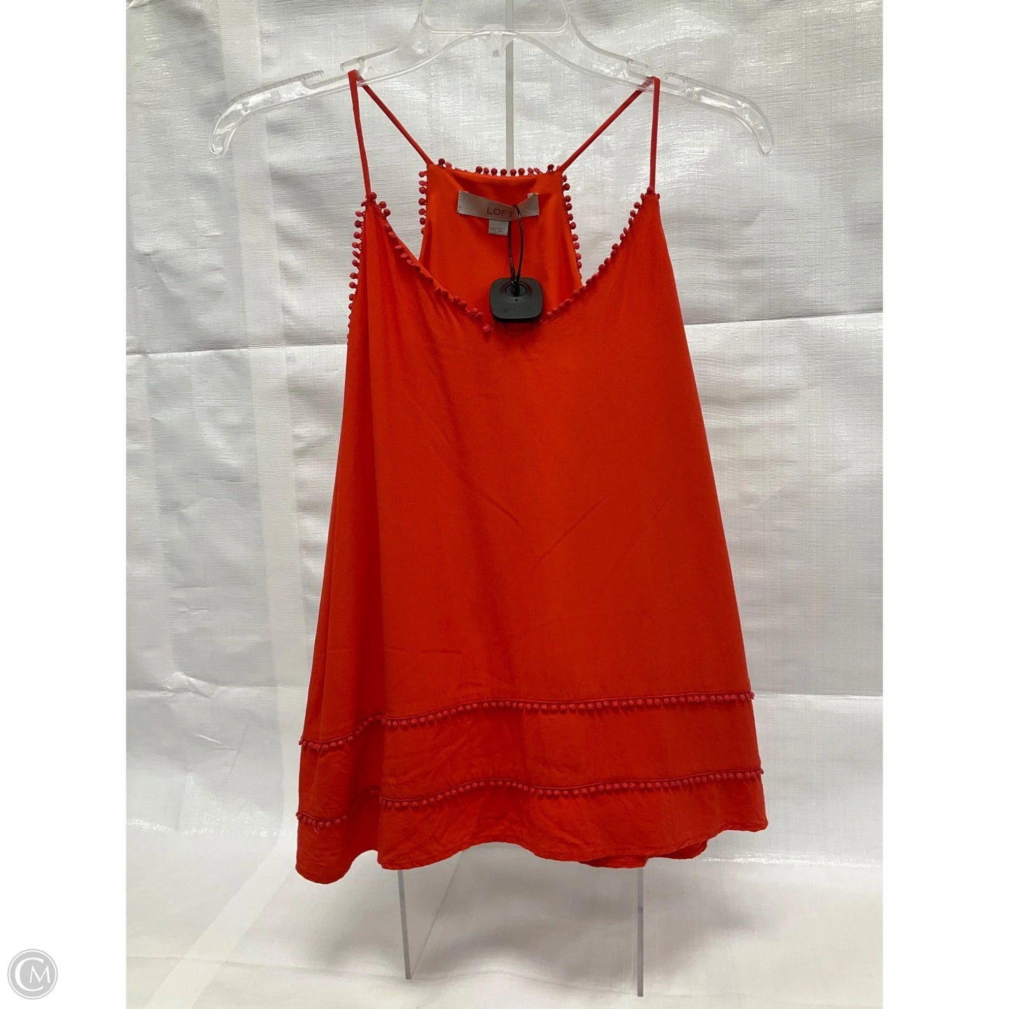 Top Sleeveless By Loft In Orange, Size: Xxs