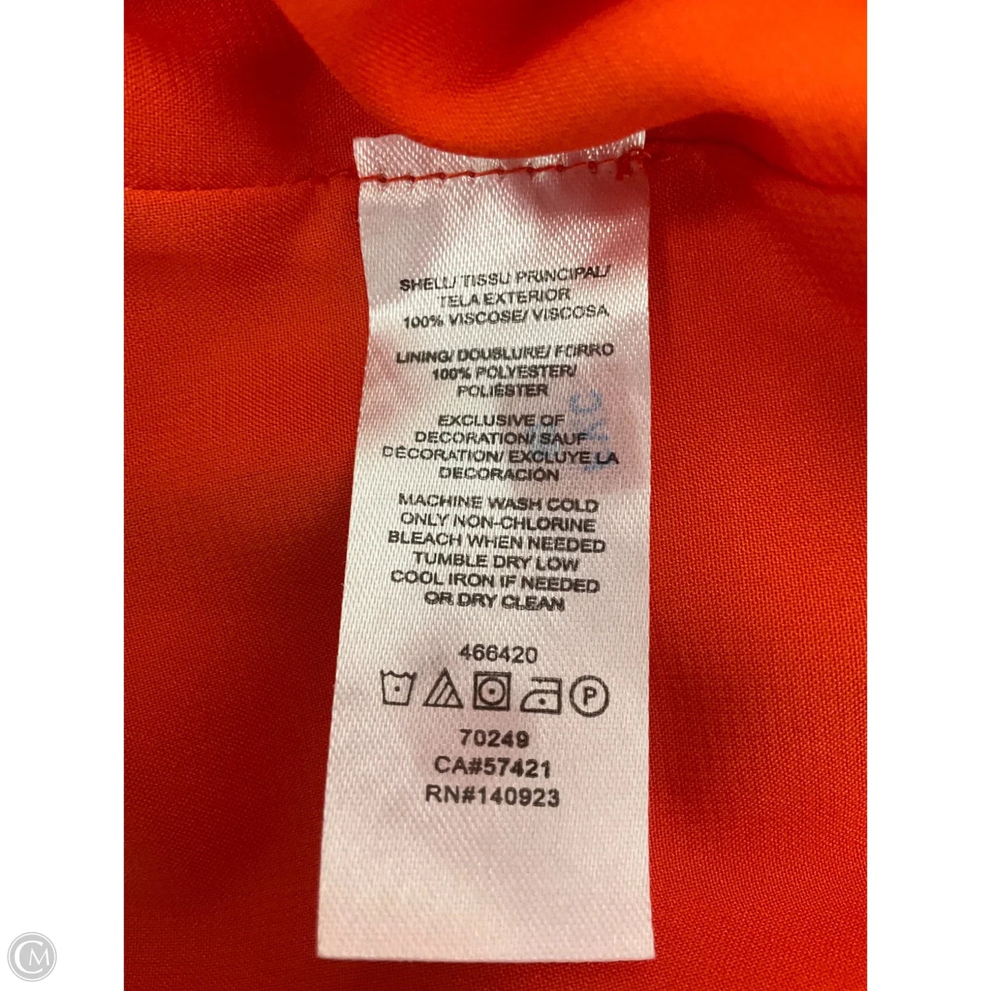 Top Sleeveless By Loft In Orange, Size: Xxs