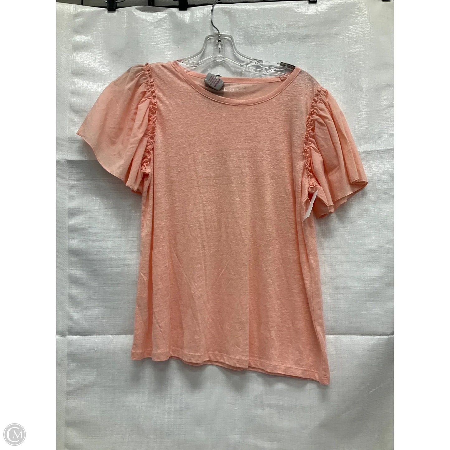 Top Short Sleeve By Loft In Pink, Size: S