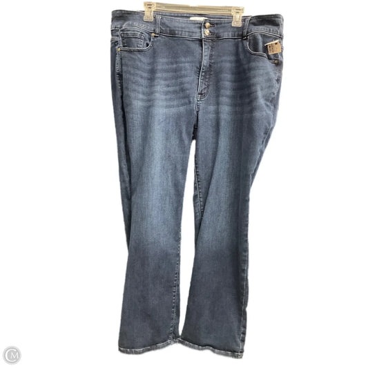 Jeans Straight By Lane Bryant In Blue Denim, Size: 24