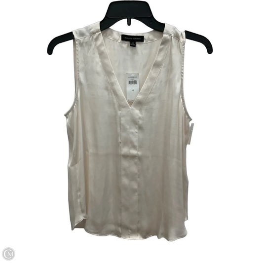Top Sleeveless By Banana Republic In Cream, Size: Xs