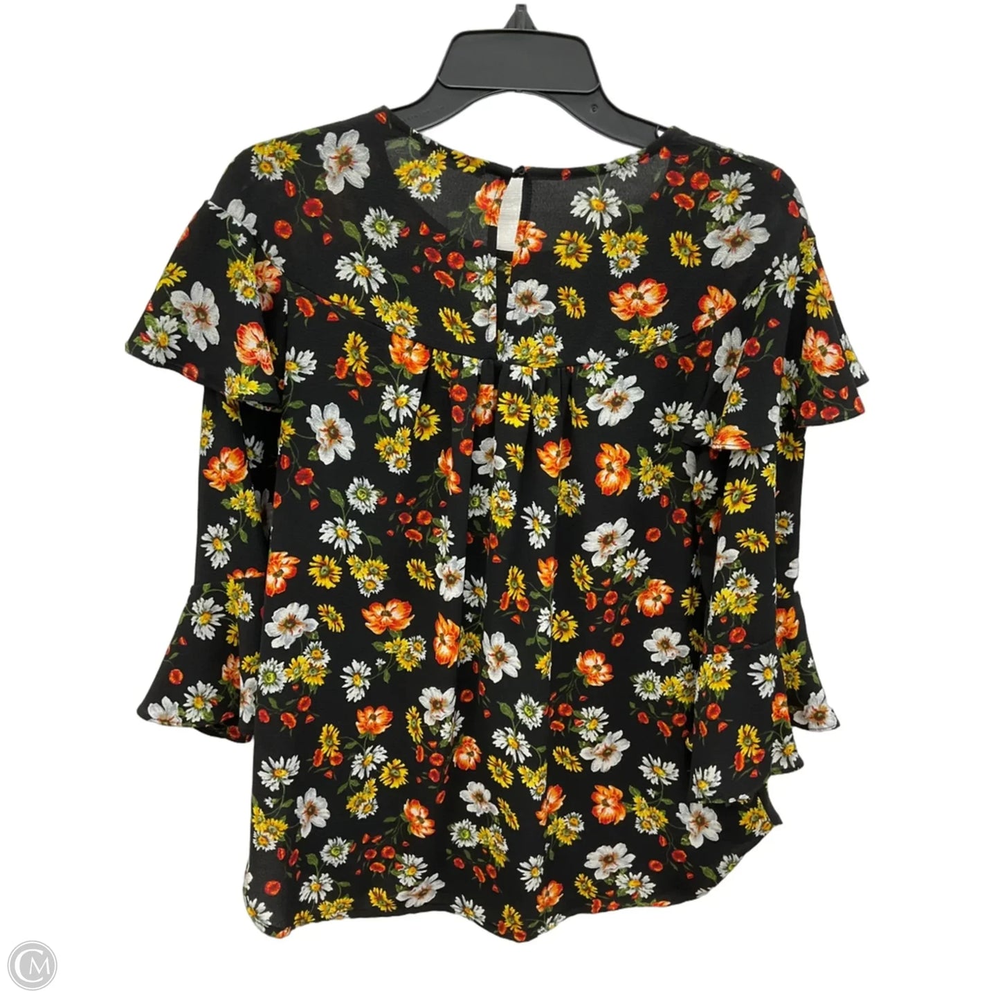Top 3/4 Sleeve By Pleione In Floral Print, Size: Xs