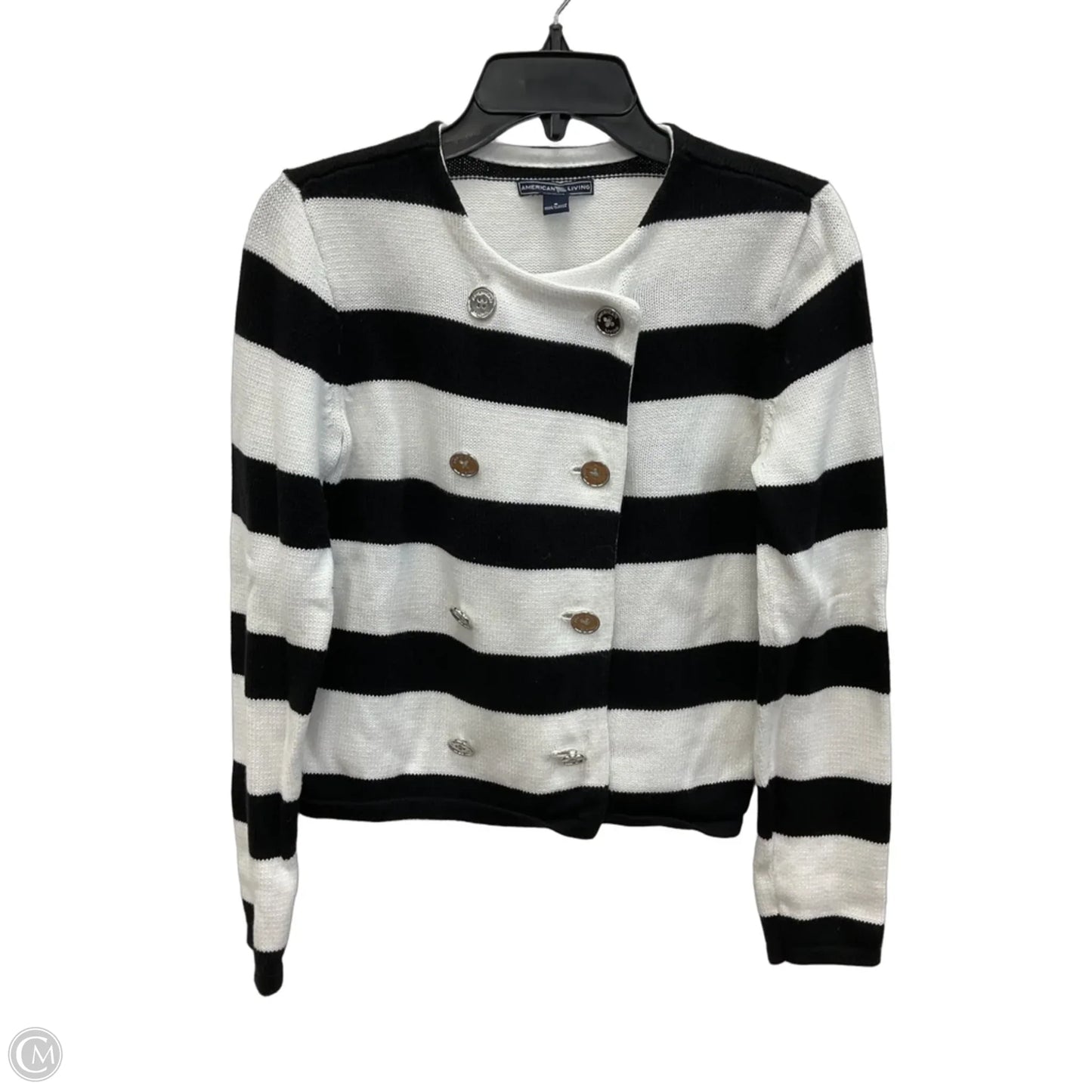 Cardigan By American Living In Striped Pattern, Size: S