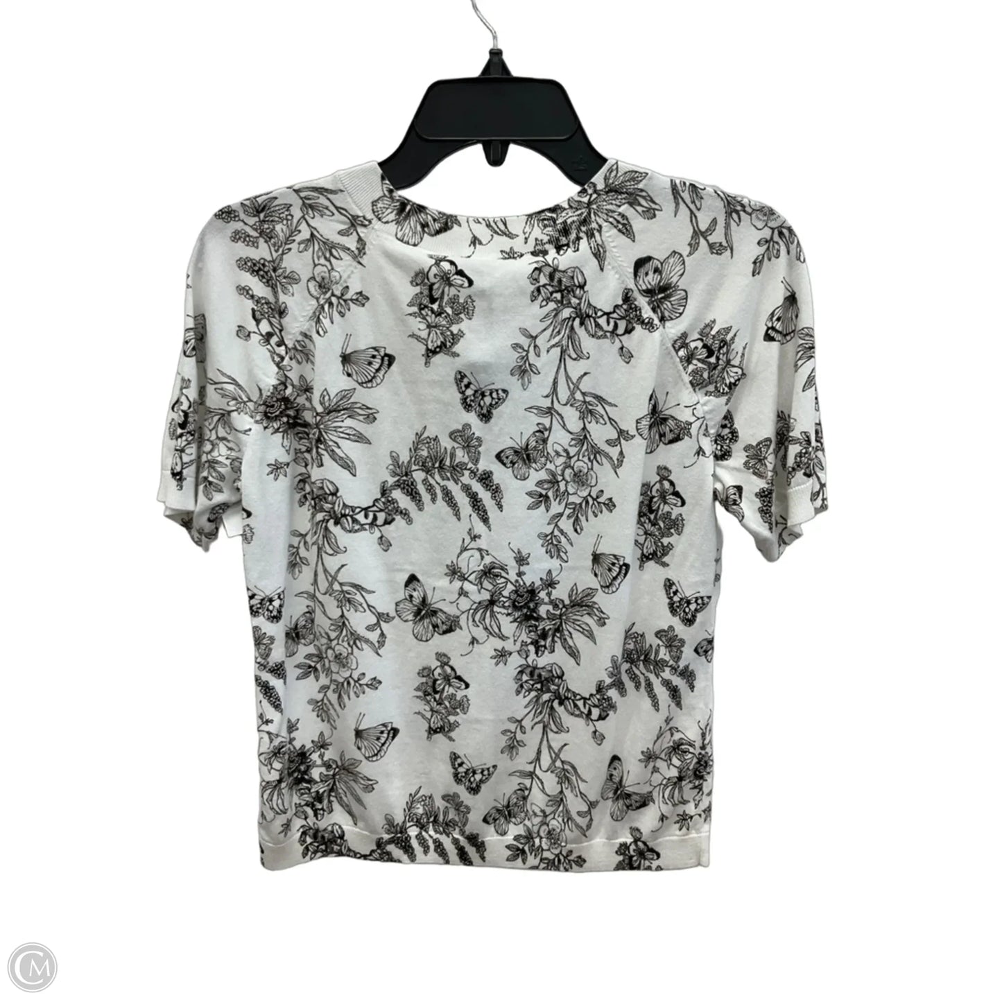 Top Short Sleeve By Talbots In White, Size: Mp