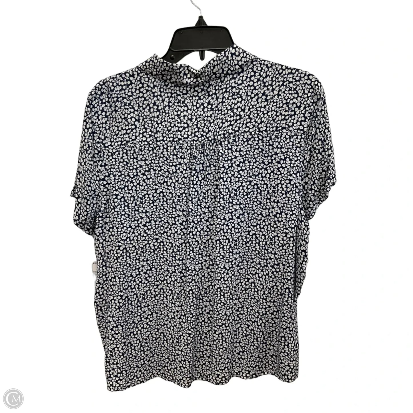Top Short Sleeve By Croft And Barrow In Blue, Size: Xlp