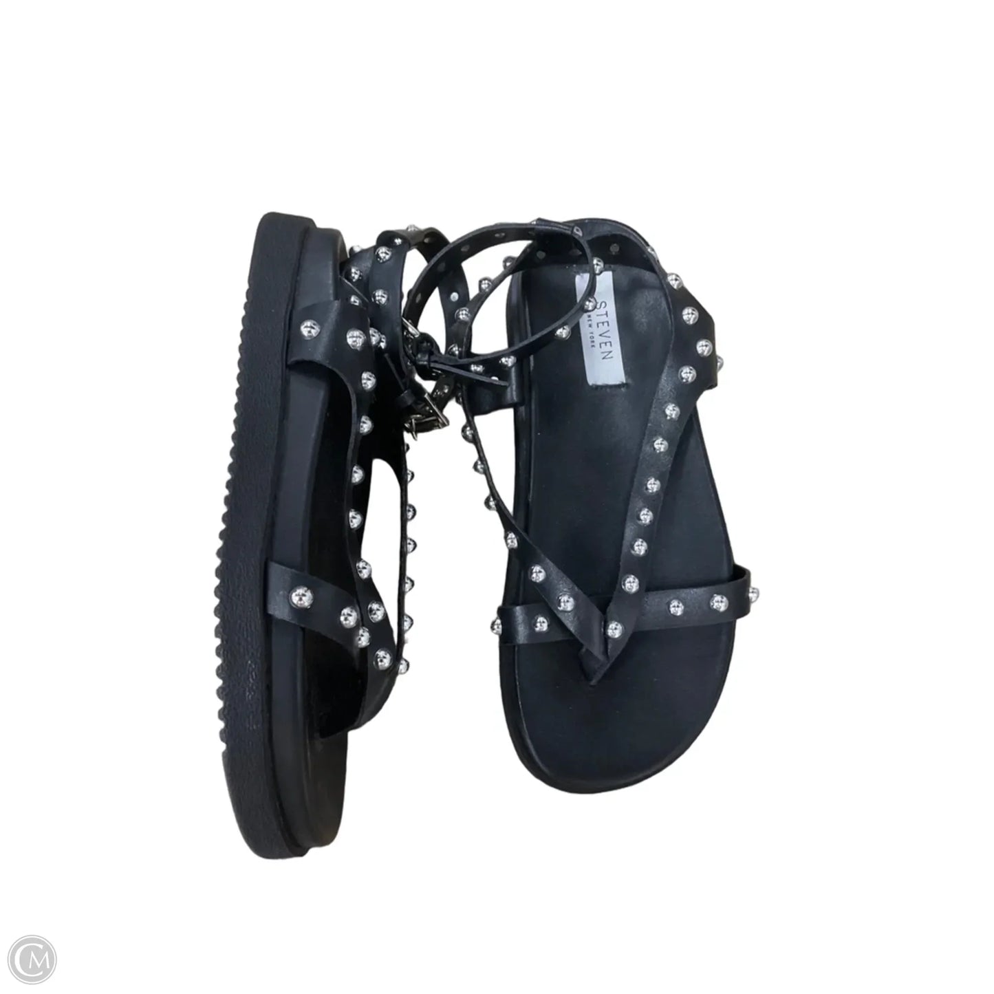 Sandals Flats By Cmc In Black, Size: 6.5