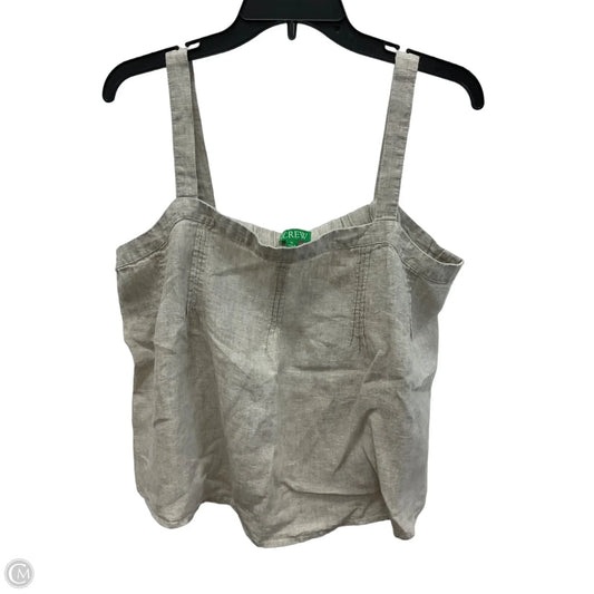 Top Sleeveless By J. Crew In Beige, Size: Xl